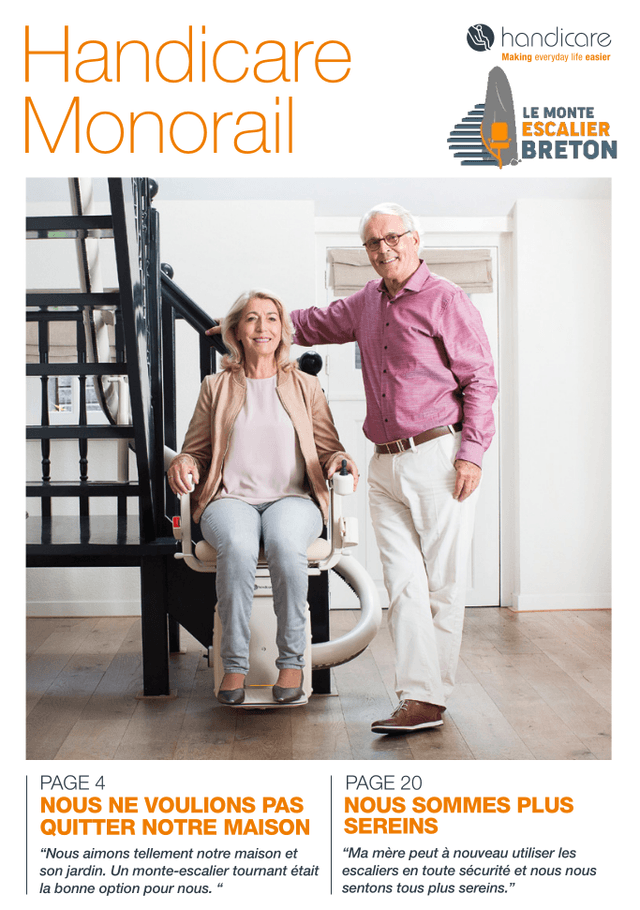 Photo de brochure handicare monorail